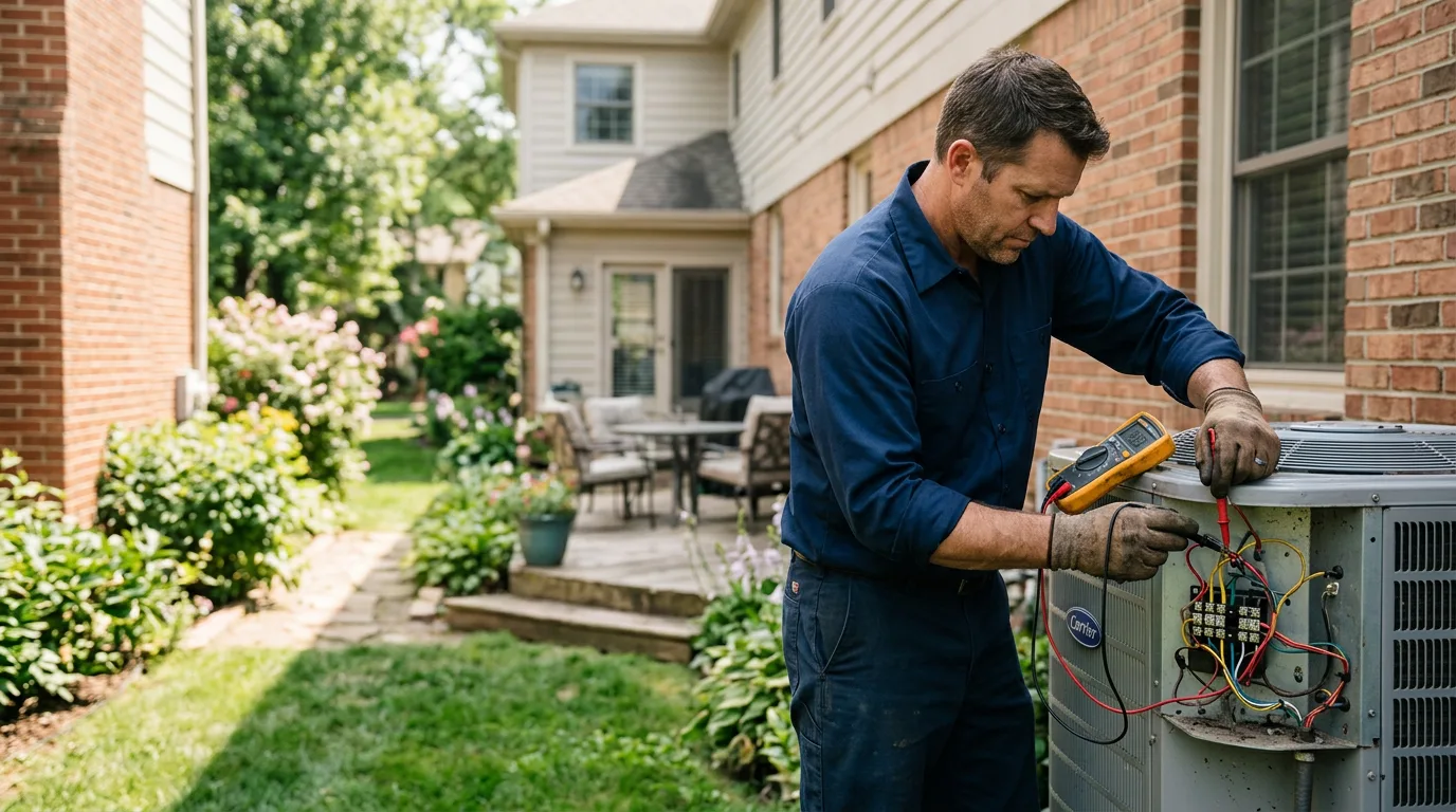 HVAC technician working near Marysville, CA